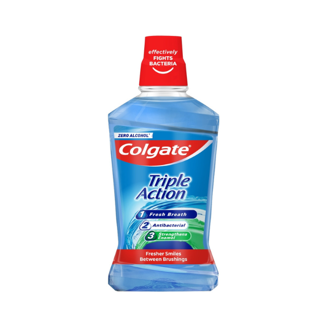 Colgate Mouth Wash Triple Action Zero Alcohol 500ml