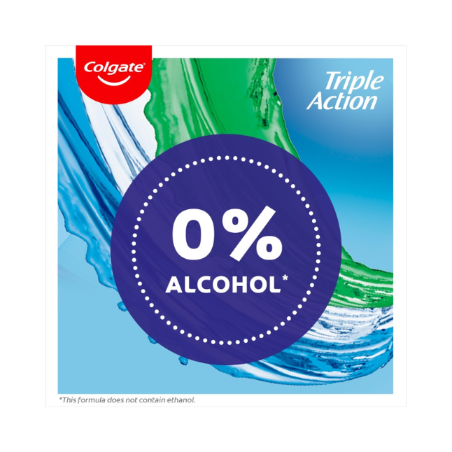 Colgate Mouth Wash Triple Action Zero Alcohol 500ml