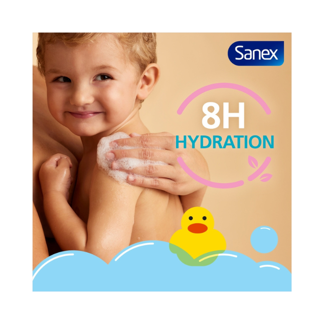 Sanex Zero% Baby Fragrance Free Bath, Wash & Shampoo 450ml