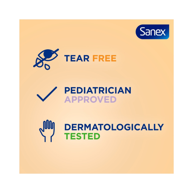 Sanex Zero% Baby Fragrance Free Bath, Wash & Shampoo 450ml