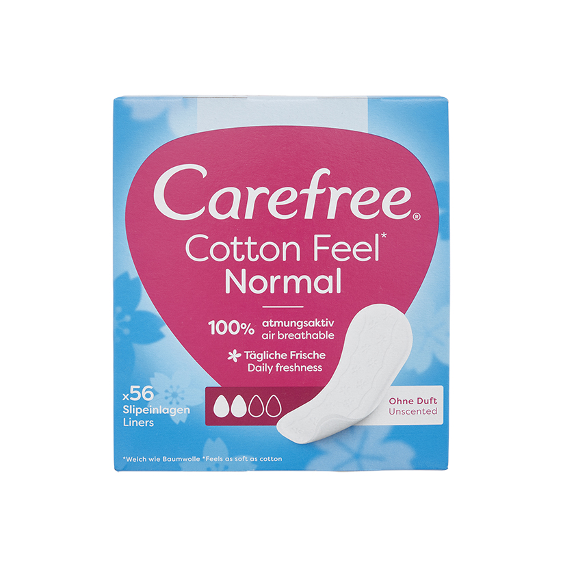 Carefree Unscented  Panty Liners 56’s