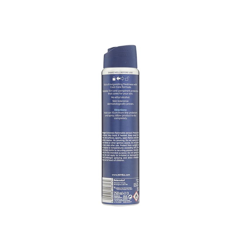 NIVEA MEN Cool Kick 48h Anti-Perspirant Deodorant Spray 250ml