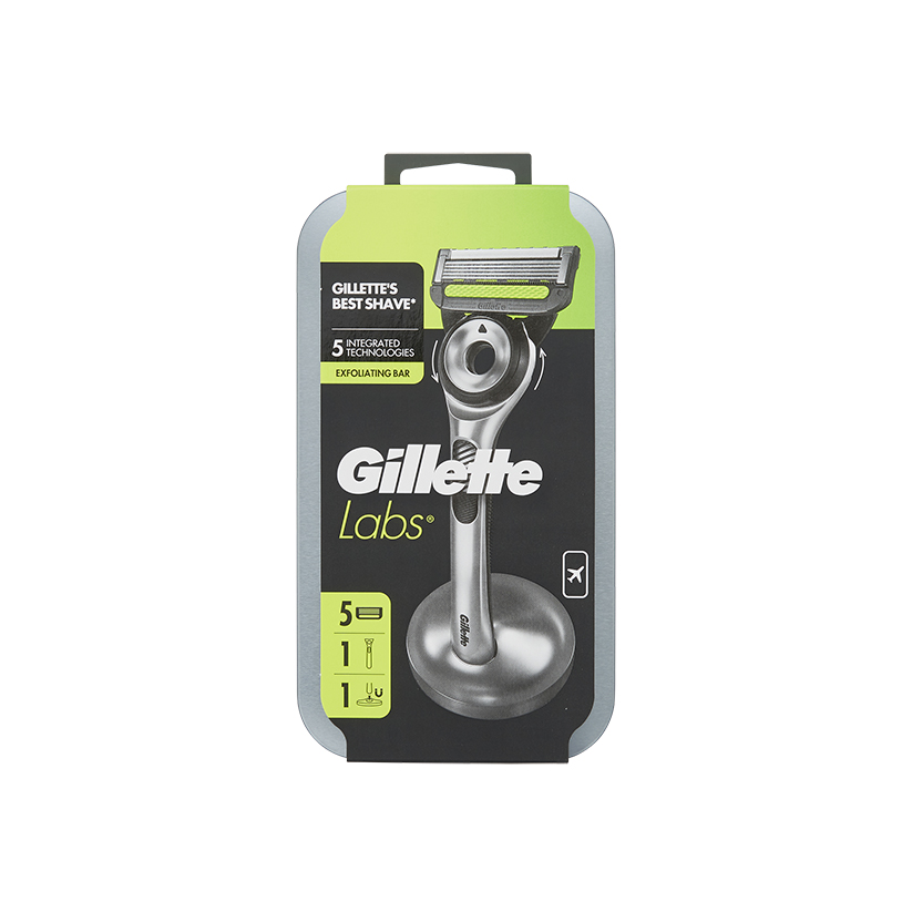 Gillette Labs With Exfoliating Bar Razor 1 Handle & 5 Blades