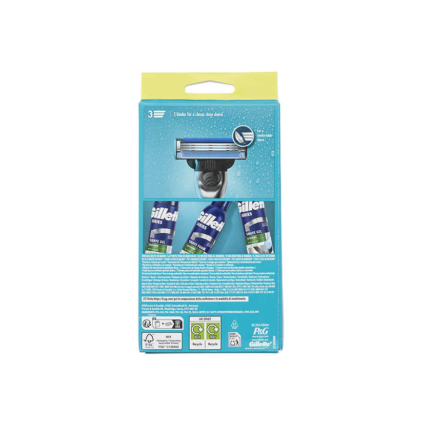 Gillette Mach3 Razor & 4 Blades