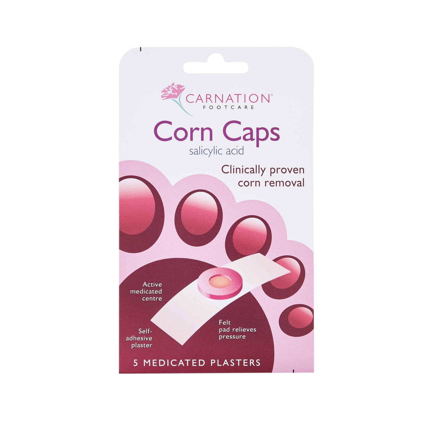 Carnation Corn Caps 5 Medicated Plasters