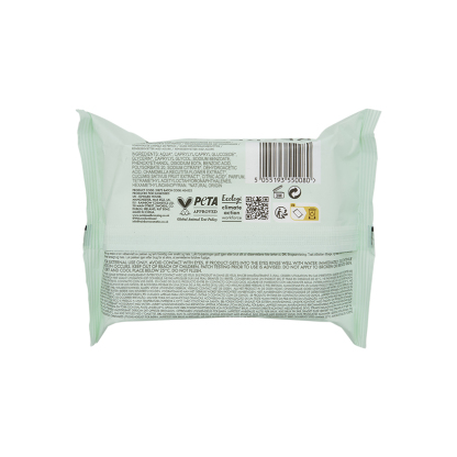 Sunkissed Skin Cucumber Cleansing Face Wipes 25 Pack