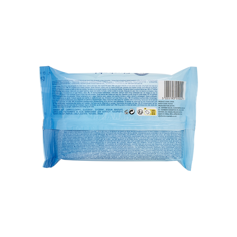 Active Toilettes Toilet Wipes 40’s
