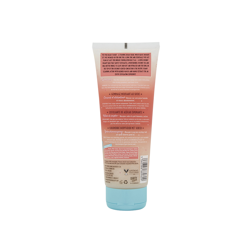 Dirty Works Foam At Last Coconut Foaming Sugar Scrub 250g