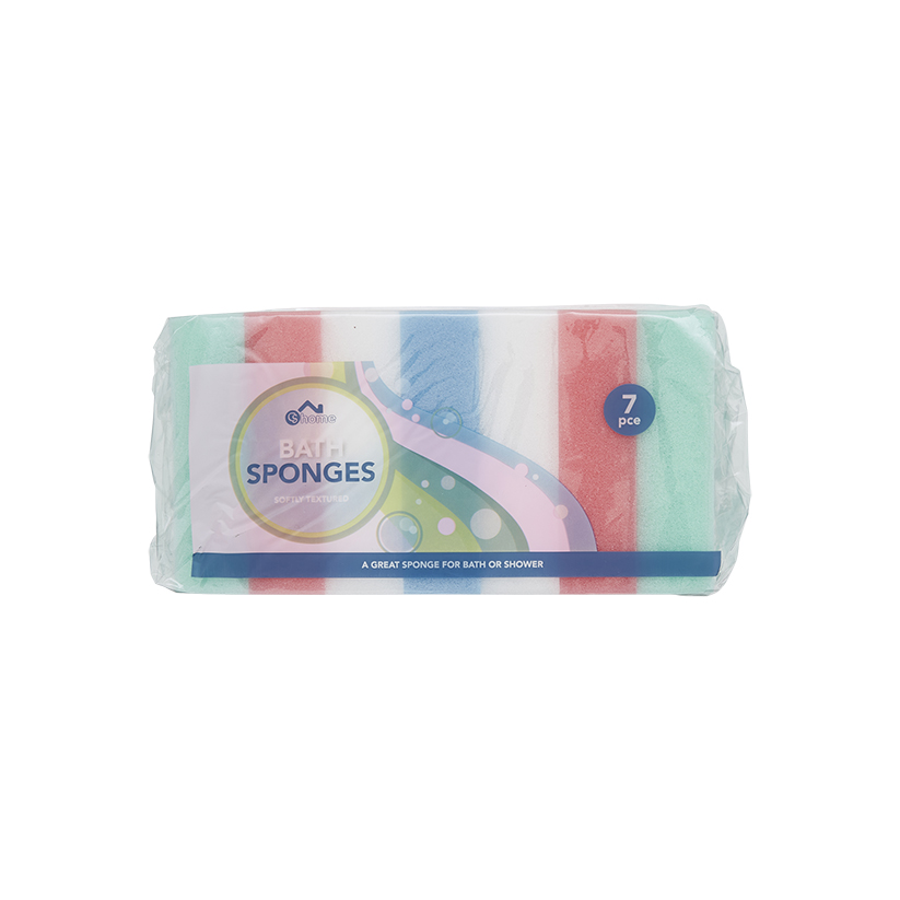 CS Home Bath Sponge 7pce