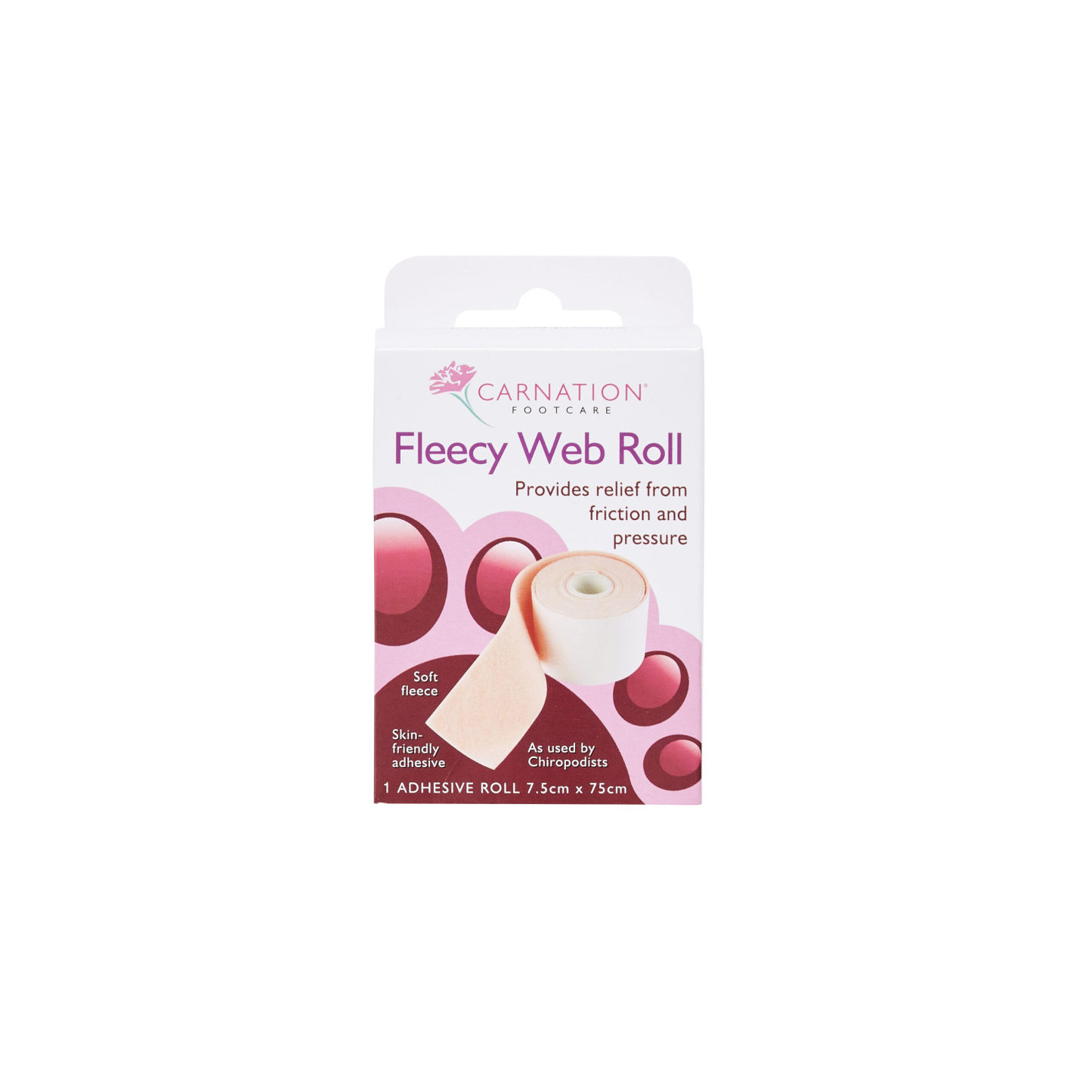 Carnation Fleecy Web Roll 1 Adhesive Roll 7.5cm x 75cm
