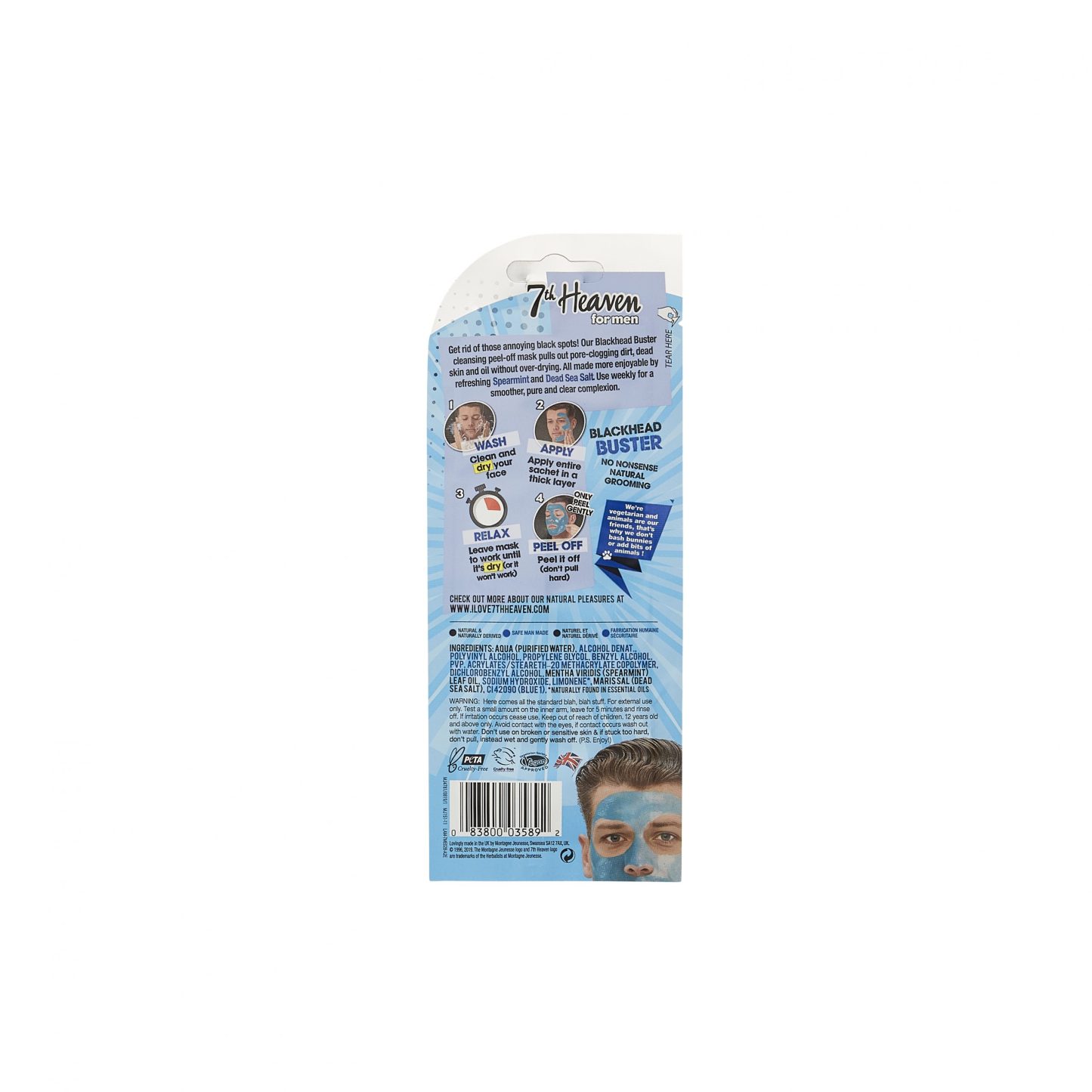 7th Heaven for Men Blackhead Buster Peel-Off Mask 10ml