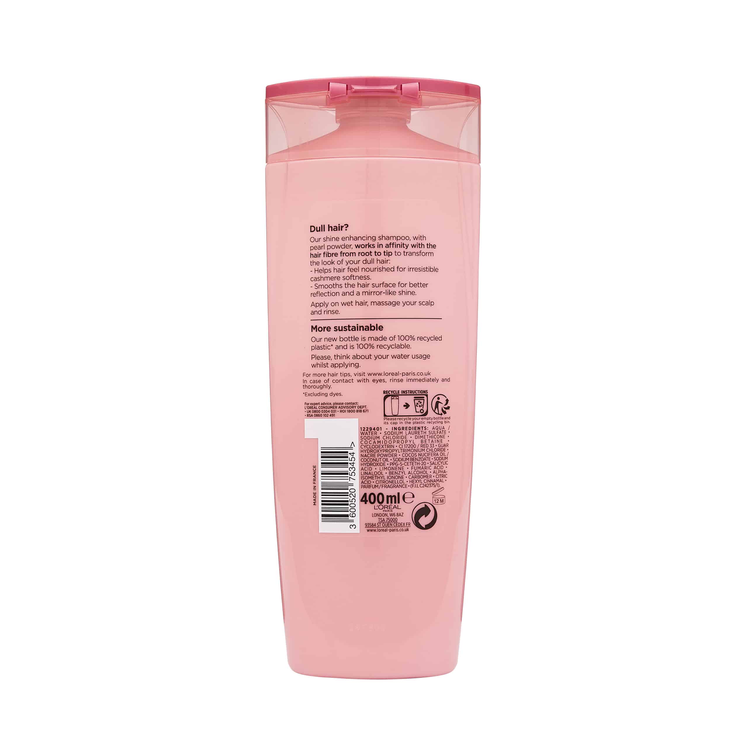 L'Oréal Elvive Nutri-Gloss Shine Shampoo 400ml