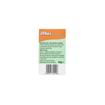Olbas Menthol Pastilles 45g