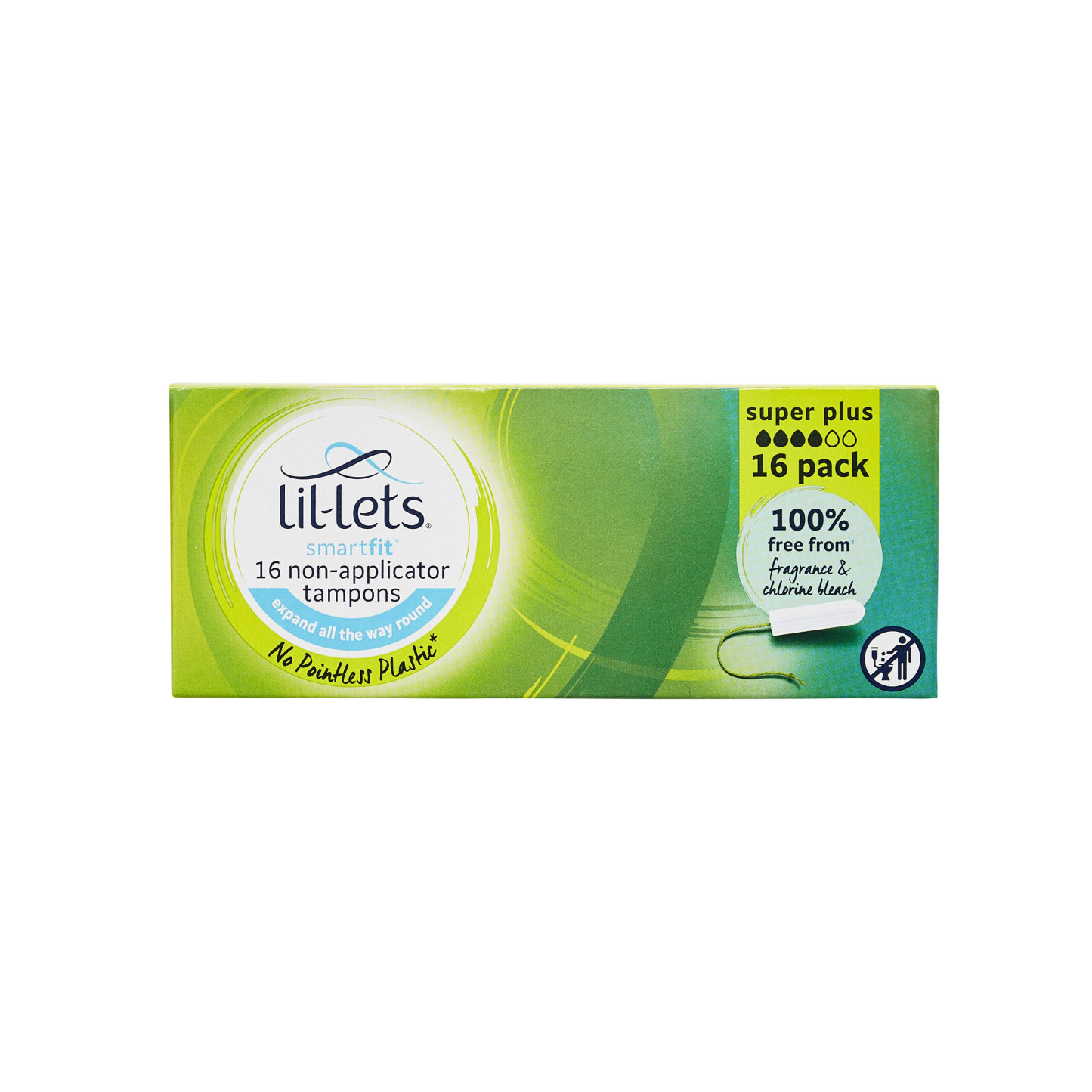 Lil-Lets Non-Applicator Tampons Super Plus 16's
