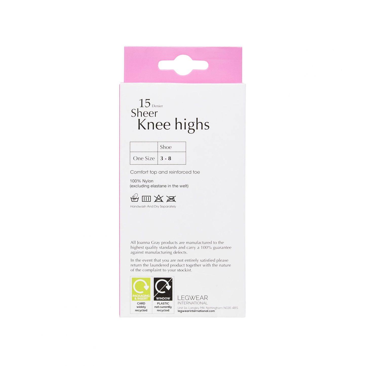 Joanna Gray Natural Knee Highs 15 Denier 3 Pack