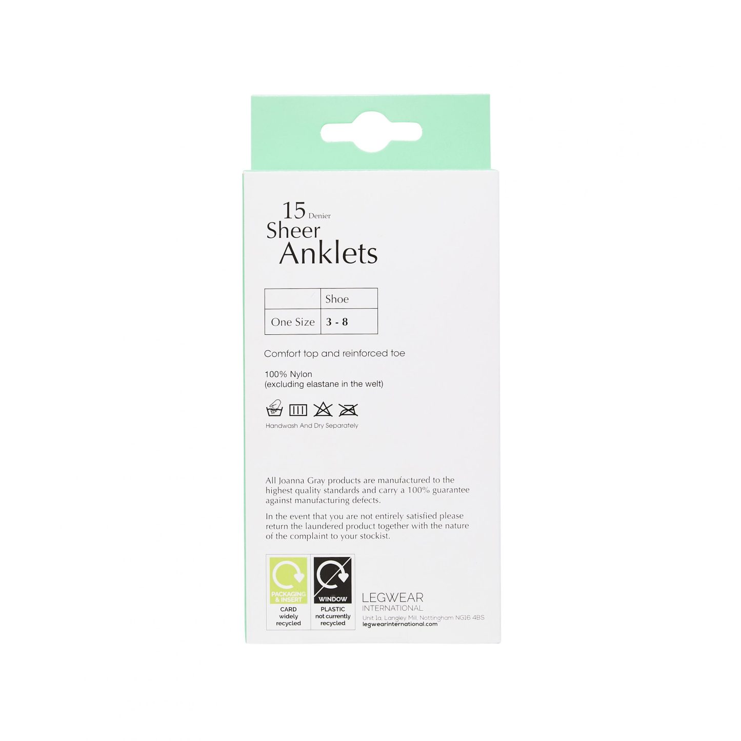 Joanna Gray Natural Anklets 15 Denier 3 Pack