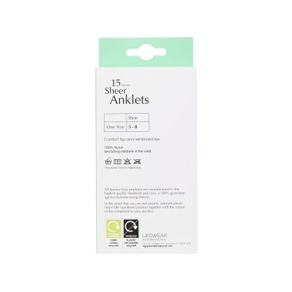 Joanna Gray Natural Anklets 15 Denier 3 Pack
