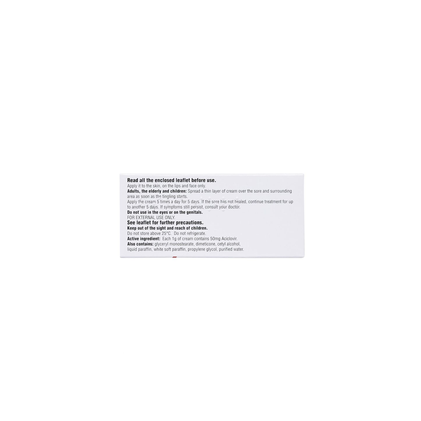 Virasorb Cold Sore Cream 2g