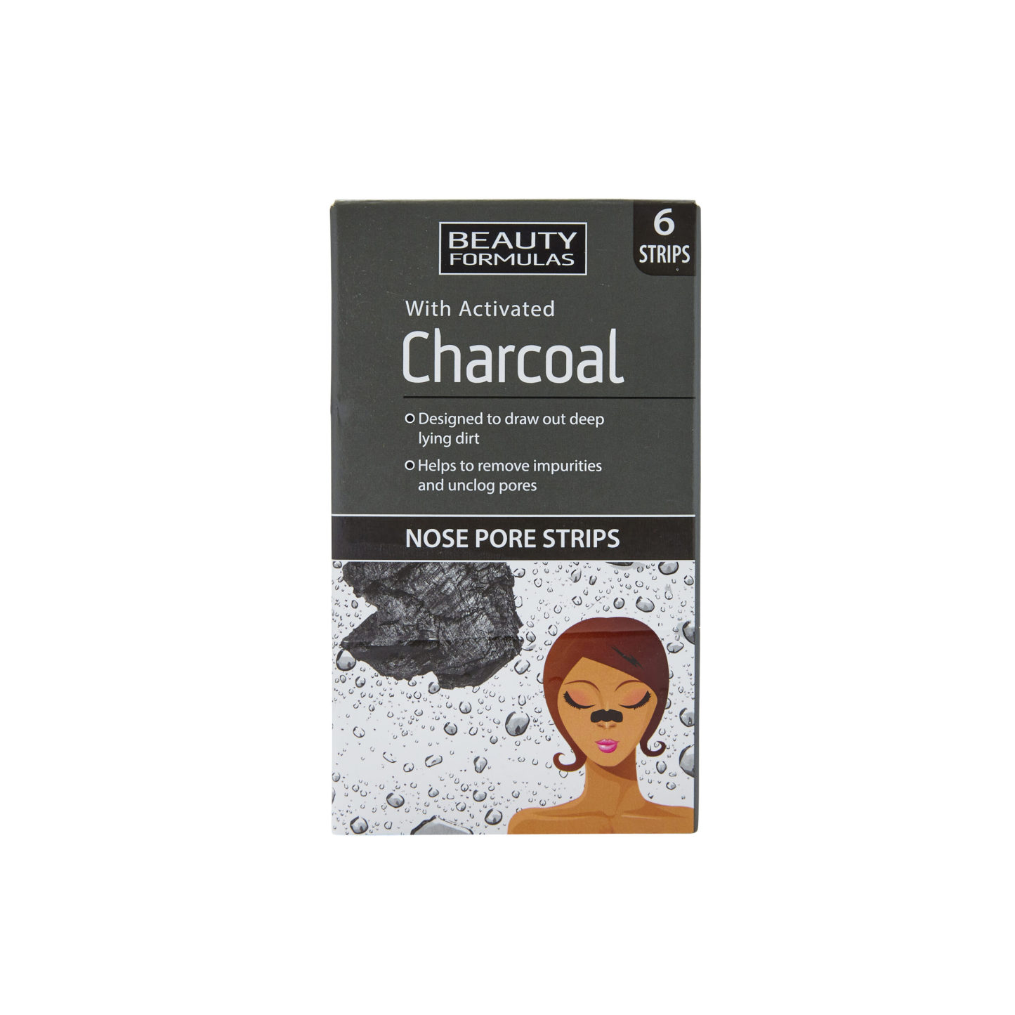 Beauty Formulas Clear Skin Charcoal Nose Pore Strips 6's