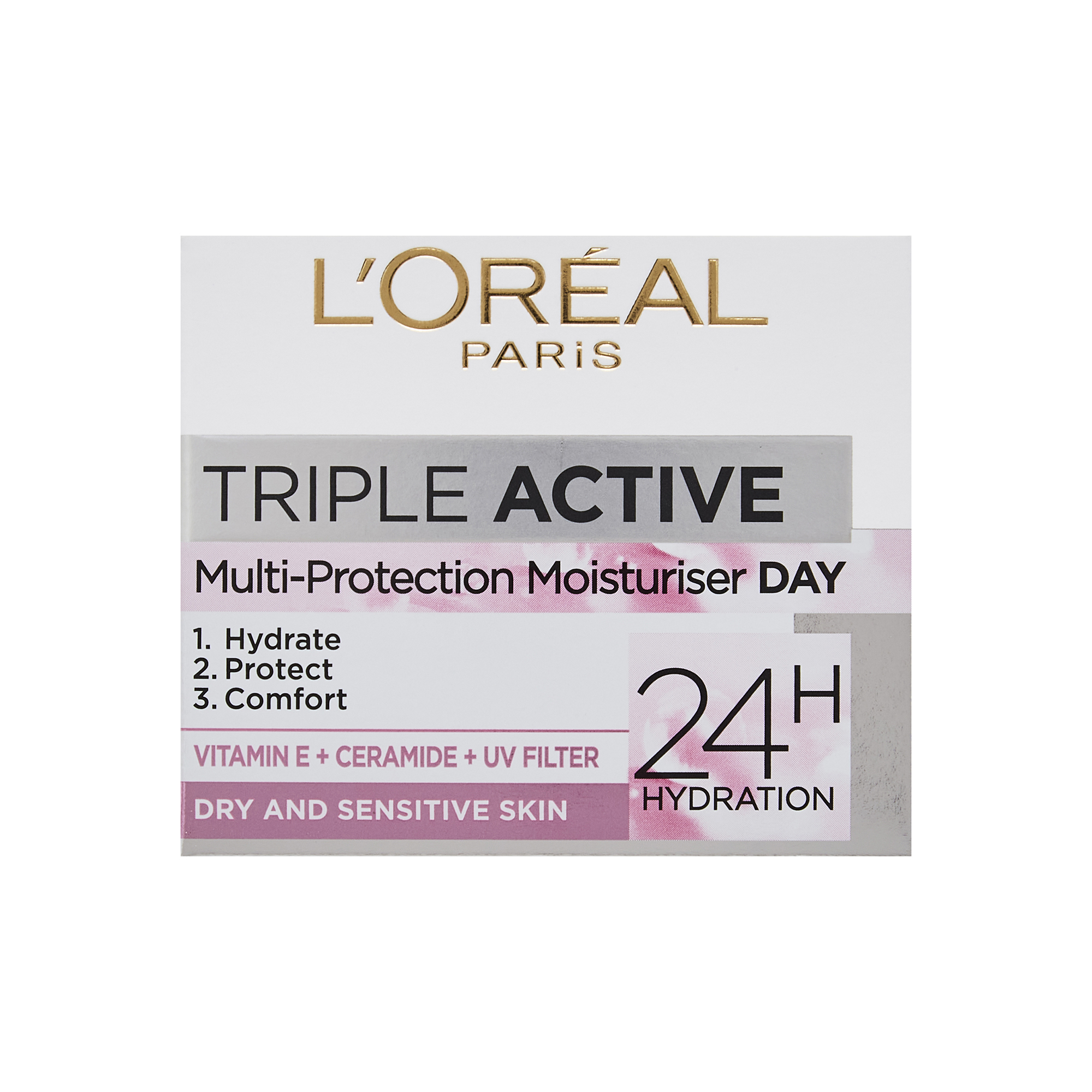 L’Oréal Paris Triple Active Day Moisturiser Dry and Sensitive Skin 50ml