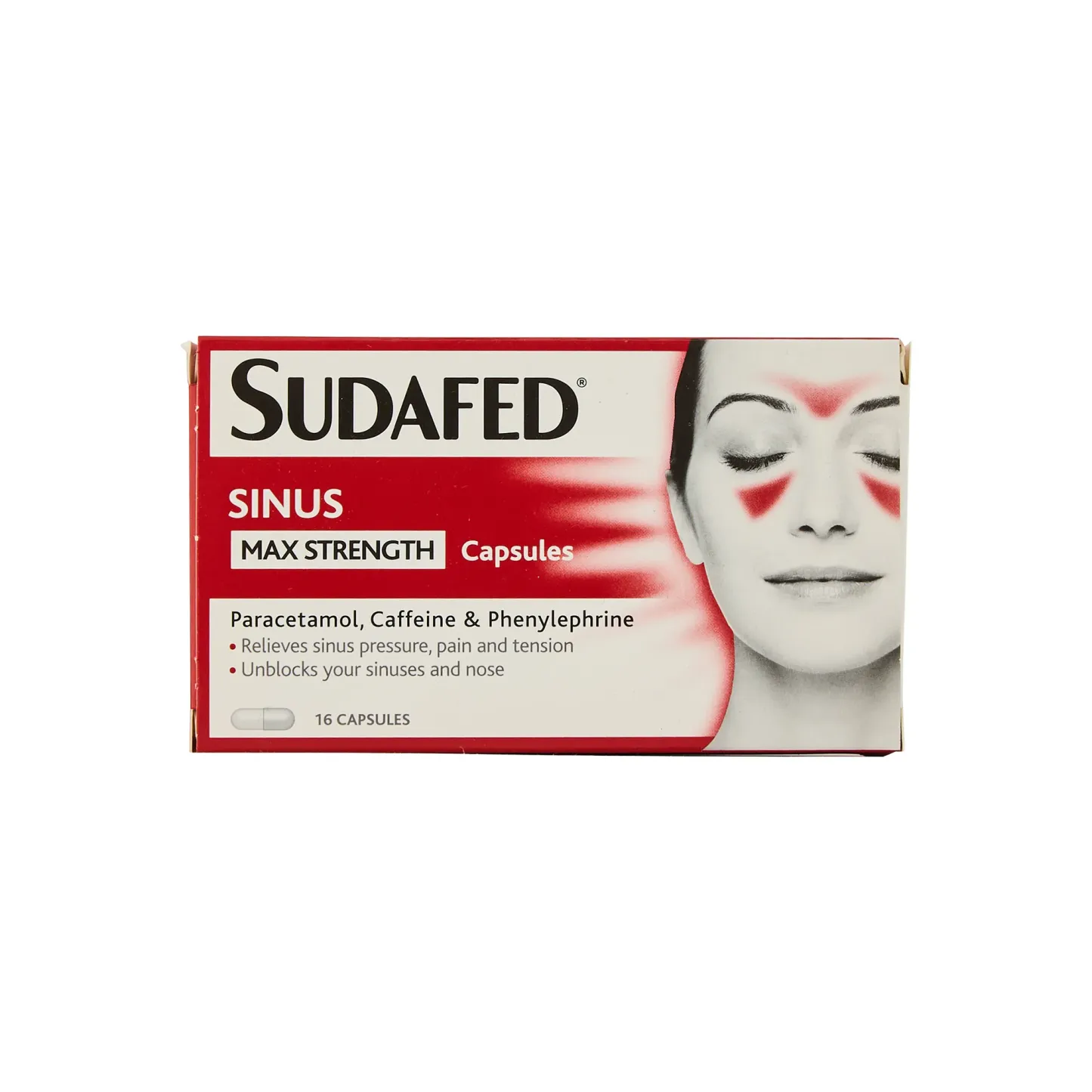 Sudafed Sinus Max Strength Capsules 16's