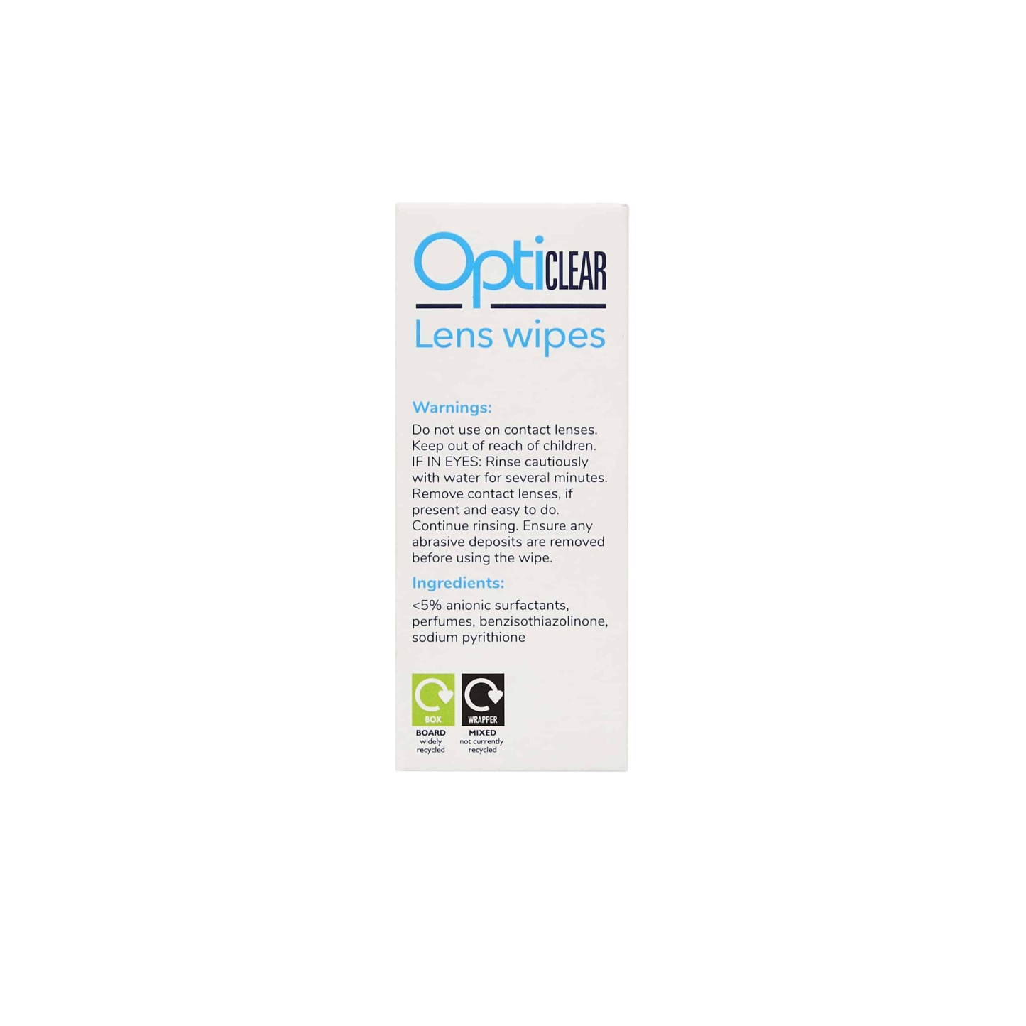 Opticlear Lens Wipes 26's