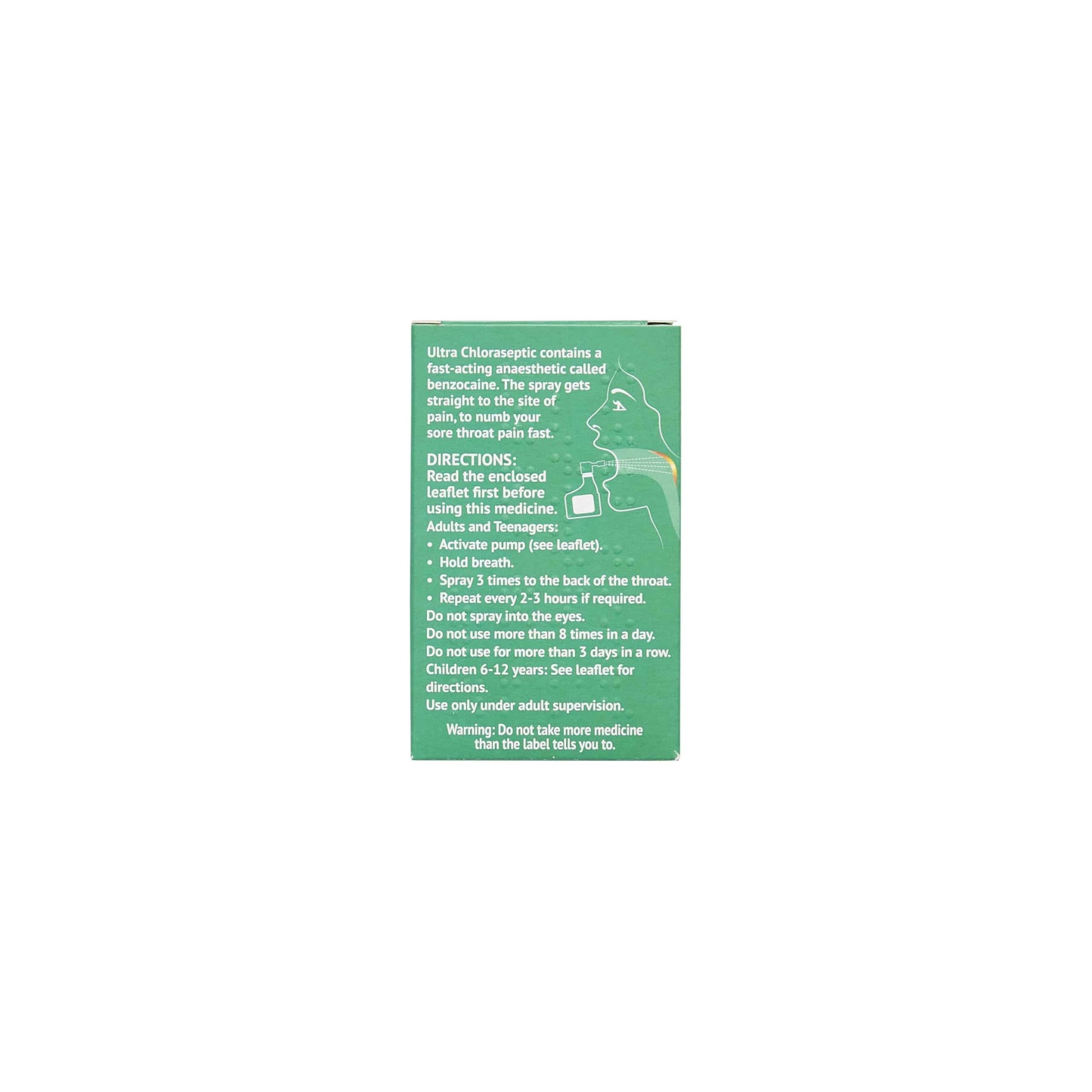 Ultra Chlorseptic Anaesthetic Throat Spray 15ml