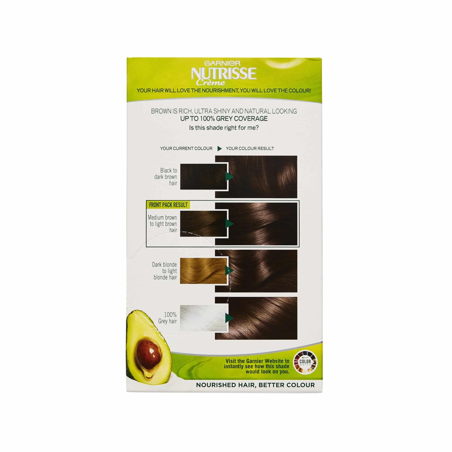 Garnier Nutrisse Permanent Hair Dye 4 Dark Brown