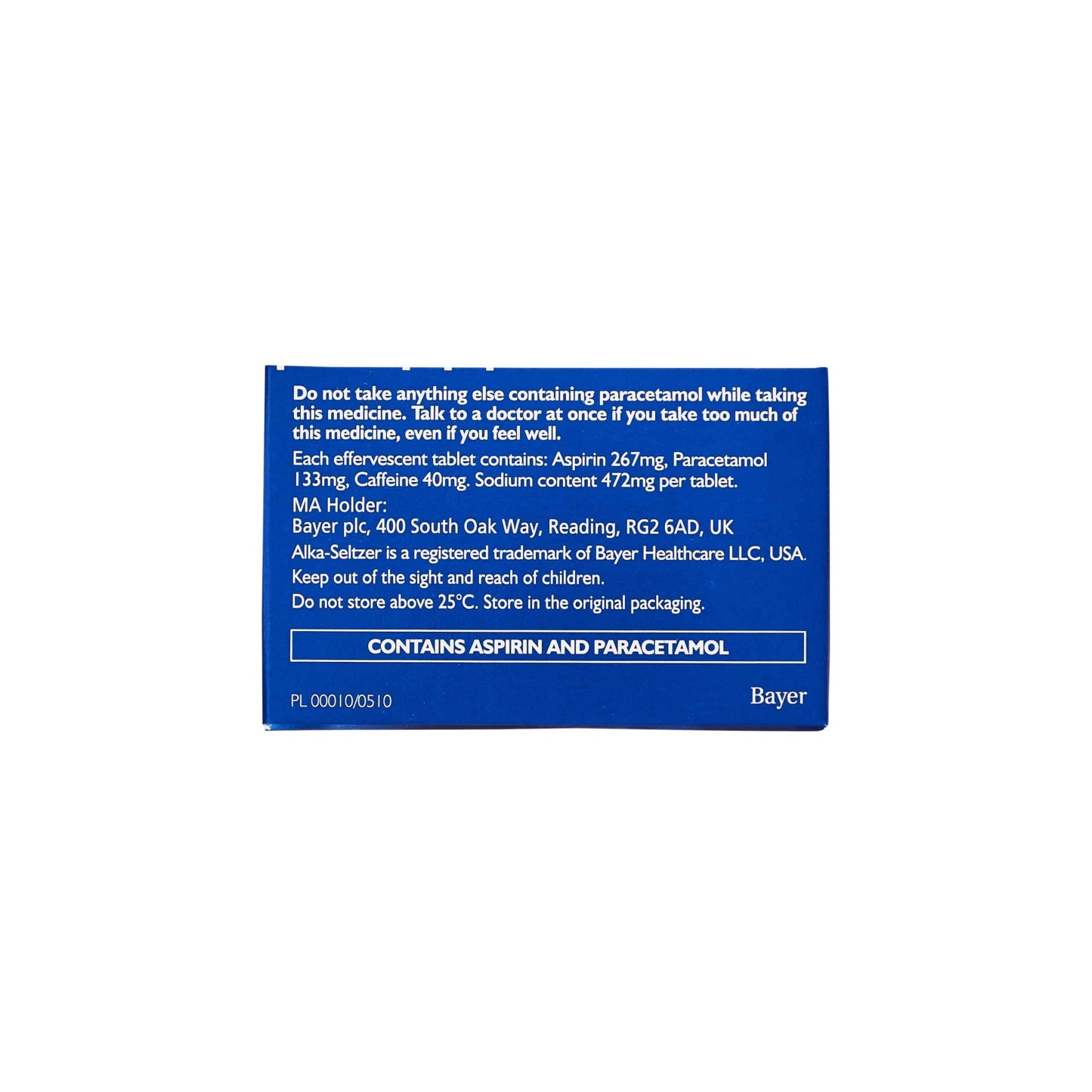 Alka Seltzer XS 20 Effervescent Tablets 20's