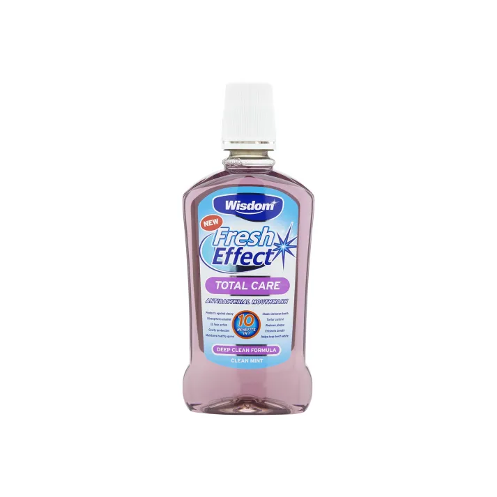 Wisdom Fresh Effect Total Care Mouthwash 500ml