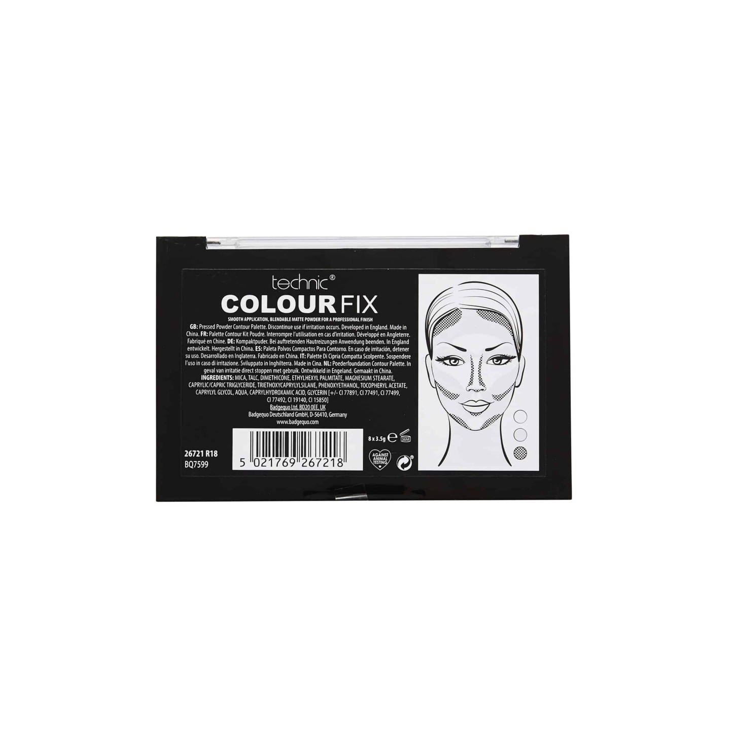 Technic Colour Fix 2 Pressed Powder Contour Palette 3.5g x 8