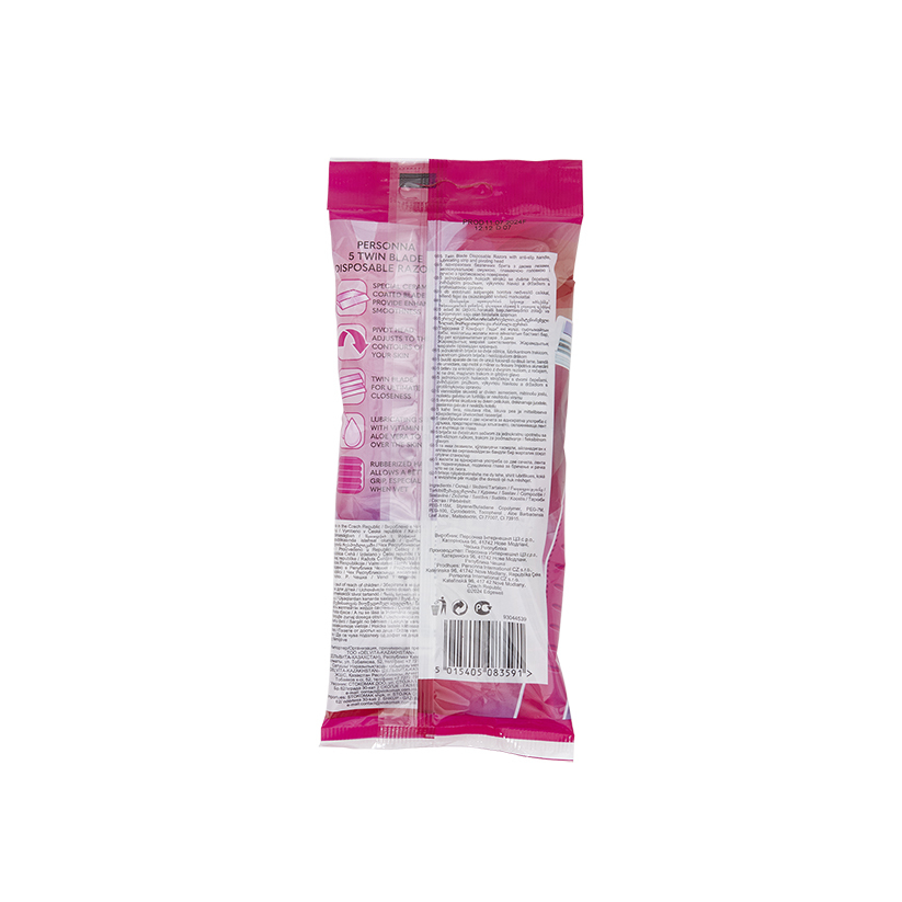 Personna Comfort Touch Razors Pack of 5