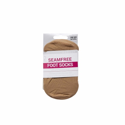 Madison Foot Socks Natural Pack of 2