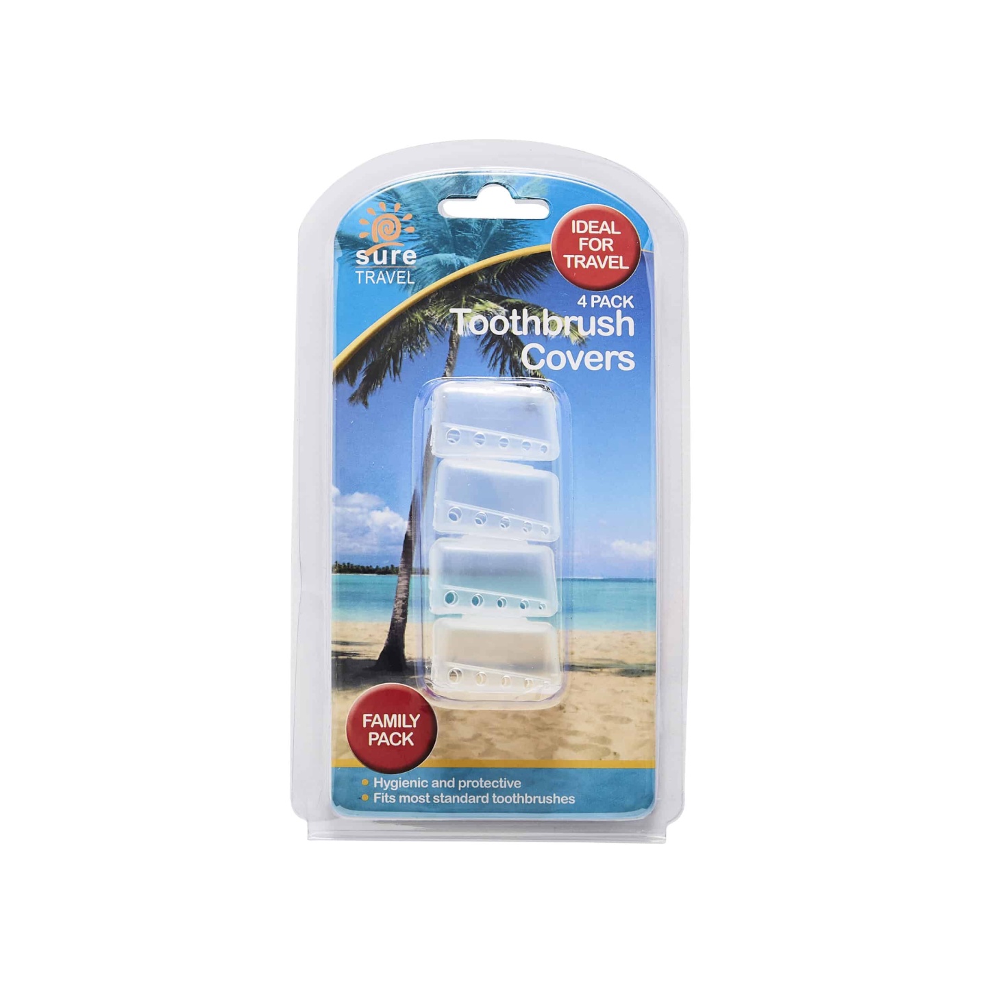 Sure Travel Toothbrush Covers Pack of 4