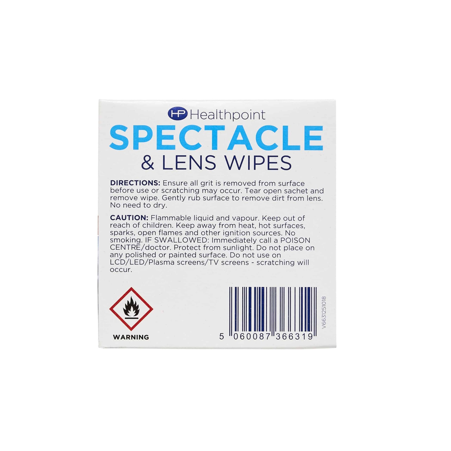 Healthpoint Spectacle & Lens Wipes 52's
