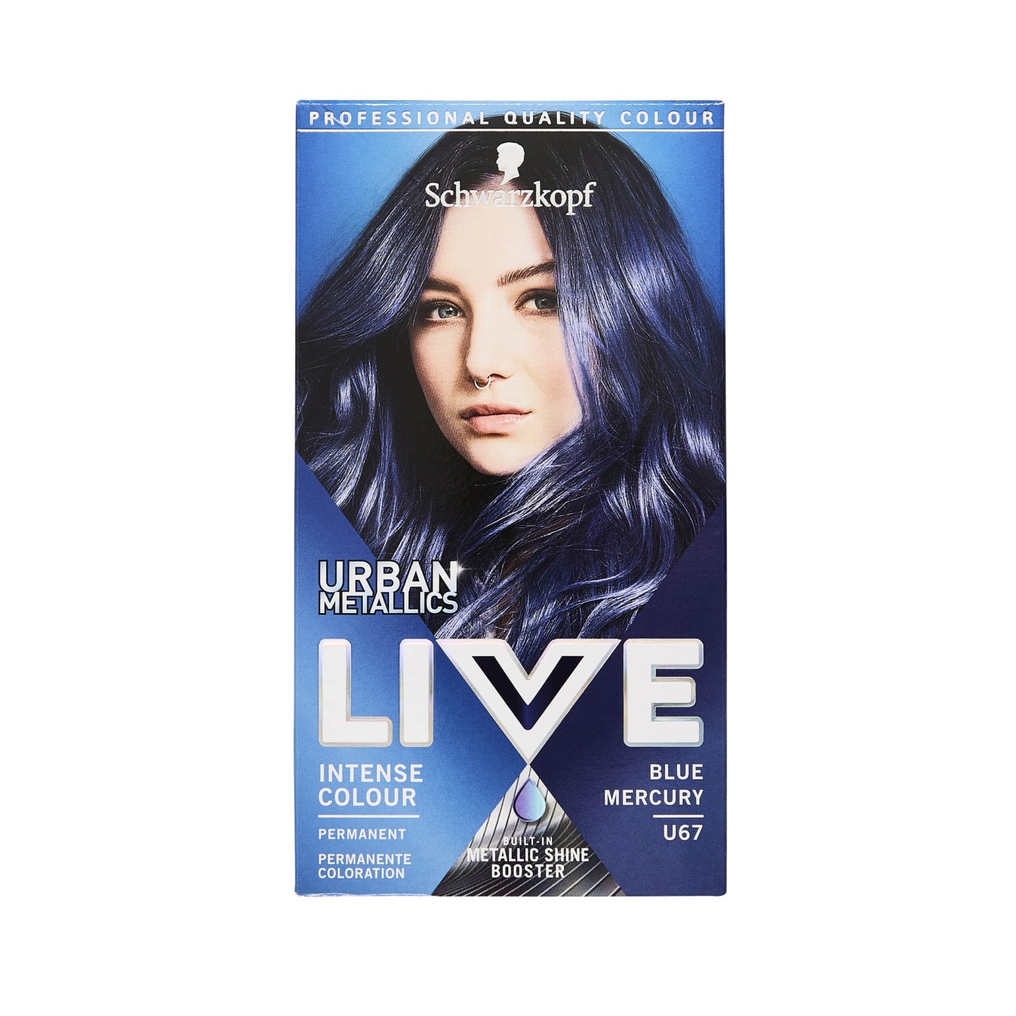 LIVE Intense Colour Urban Metallics U67 Blue Mercury