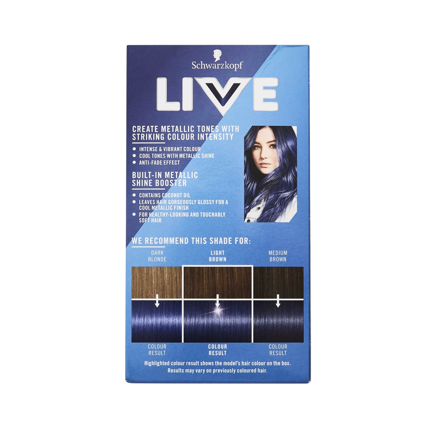 LIVE Intense Colour Urban Metallics U67 Blue Mercury