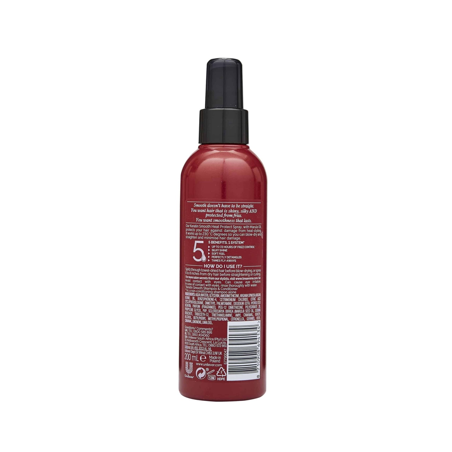 Tresemme Keratin Smooth Heat Protect Spray 200ml