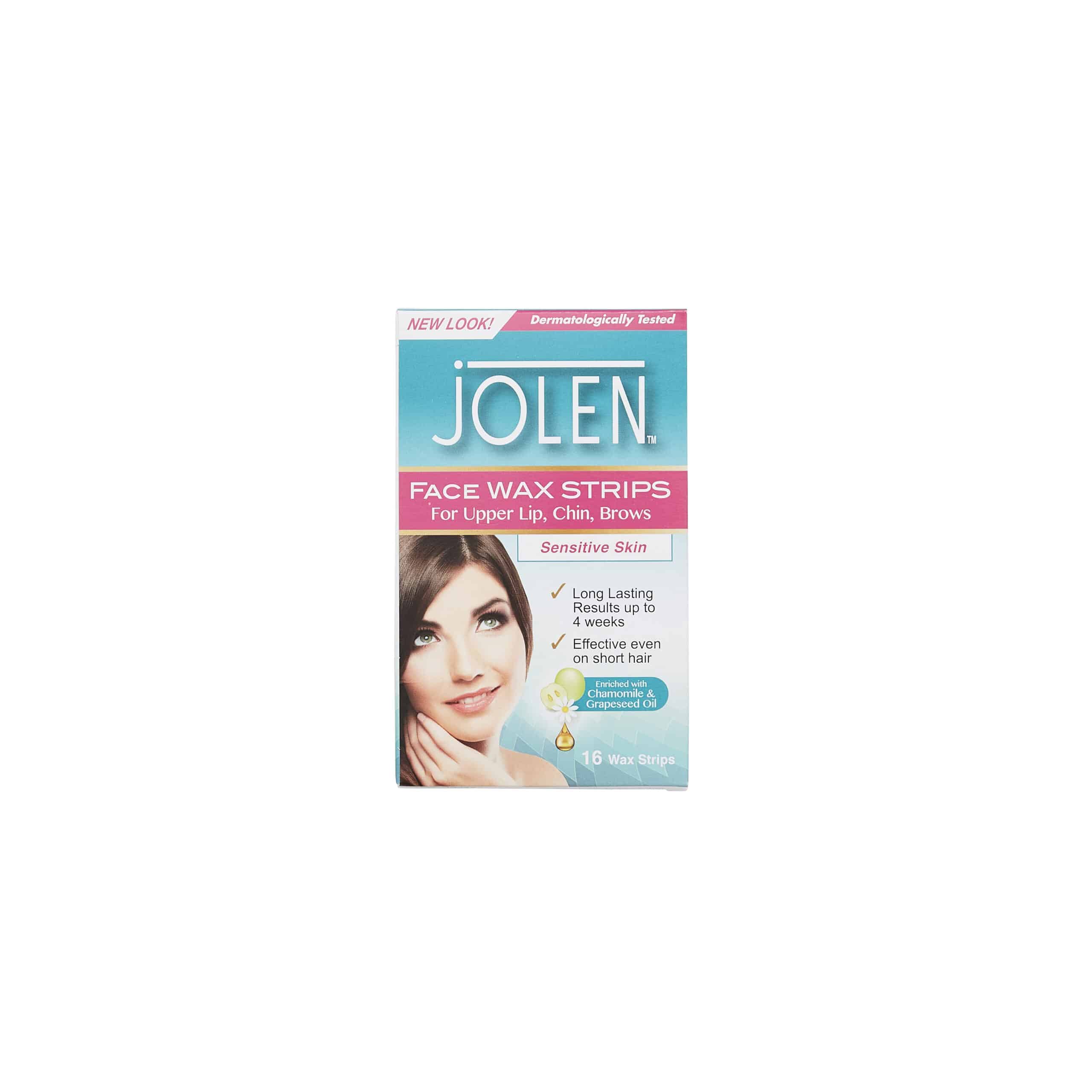 Jolen Face Wax Strips 16's