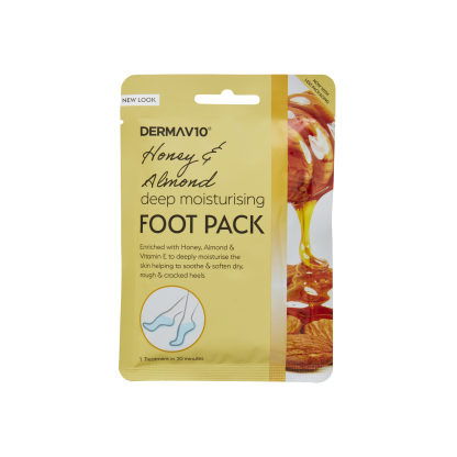 Derma V10 Foot Pack Honey & Almond