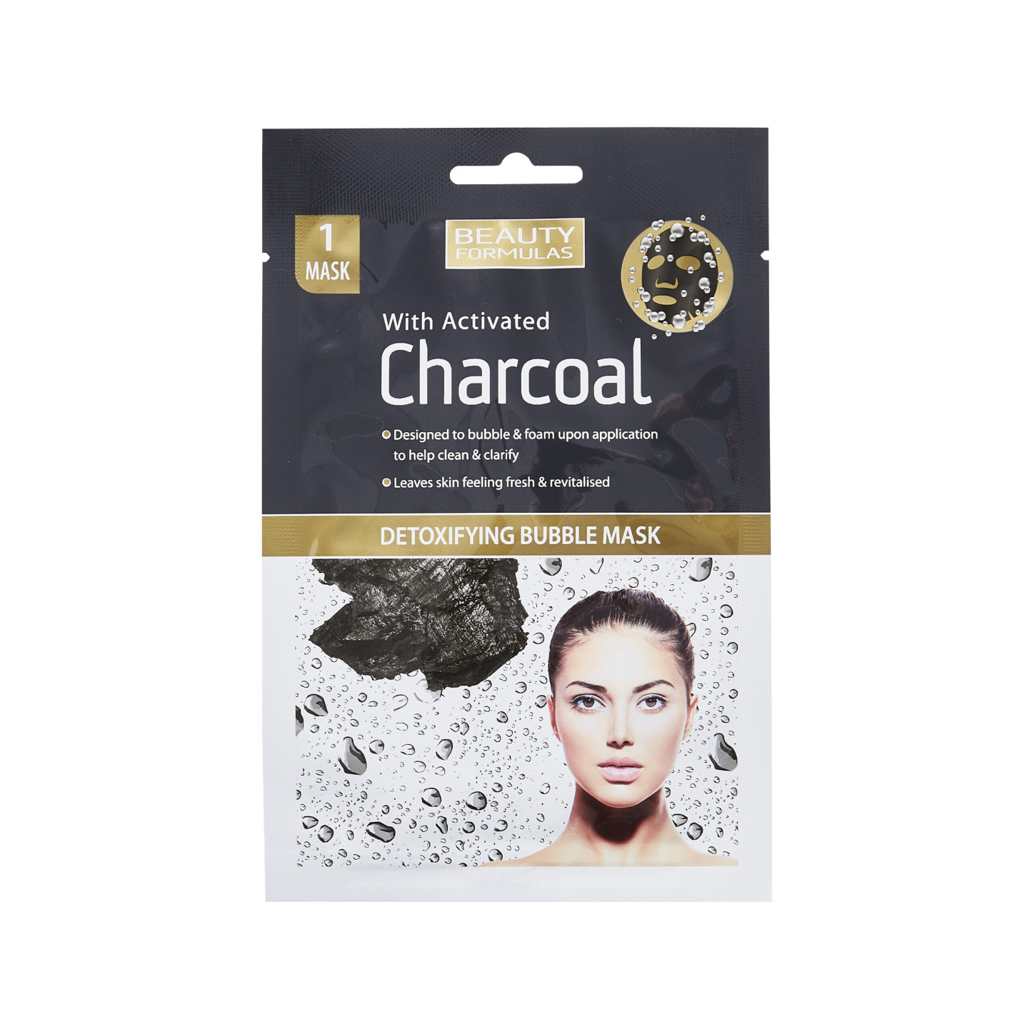 Beauty Formulas Charcoal Detoxifying Bubble Mask