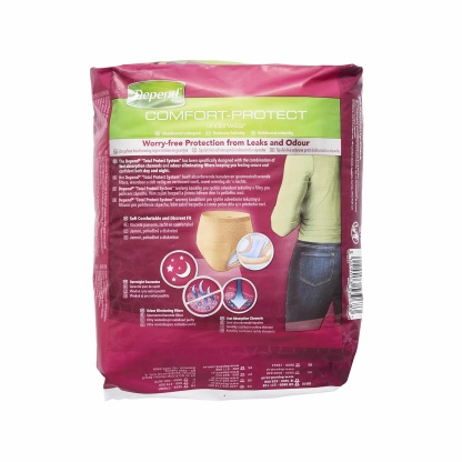 Depend Comfort Protect Incontinence Pants for Women Pants Size S/M 10's