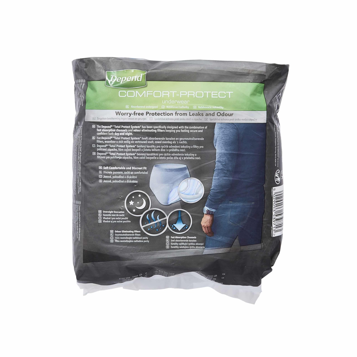 Depend Comfort Protect Incontinence Pants for Men Size S/M 10's