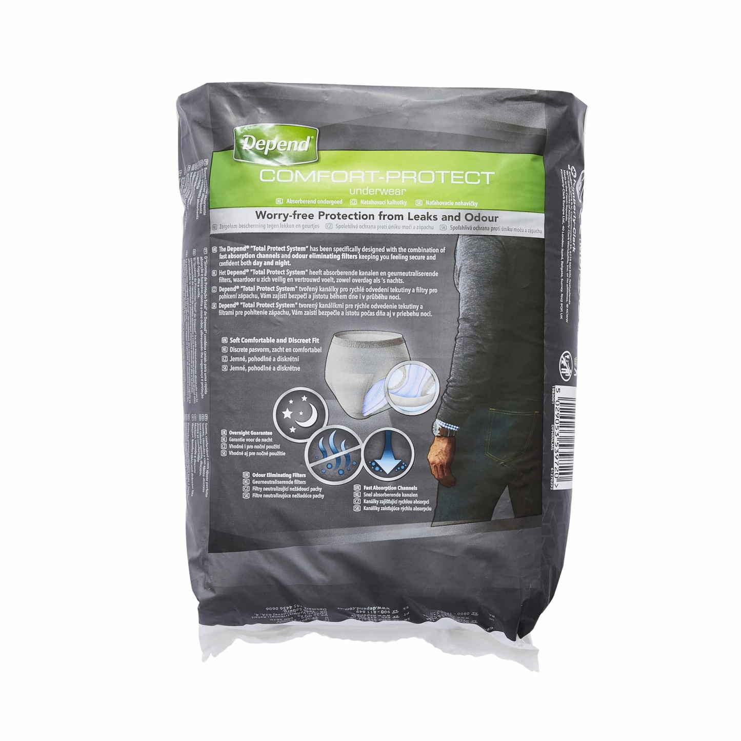 Depend Comfort Protect Incontinence Pants for Men Size L/XL 9's