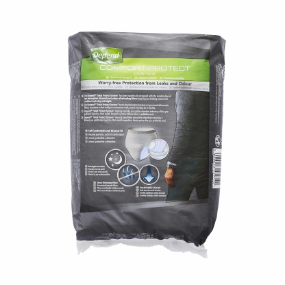 Depend Comfort Protect Incontinence Pants for Men Size L/XL 9's