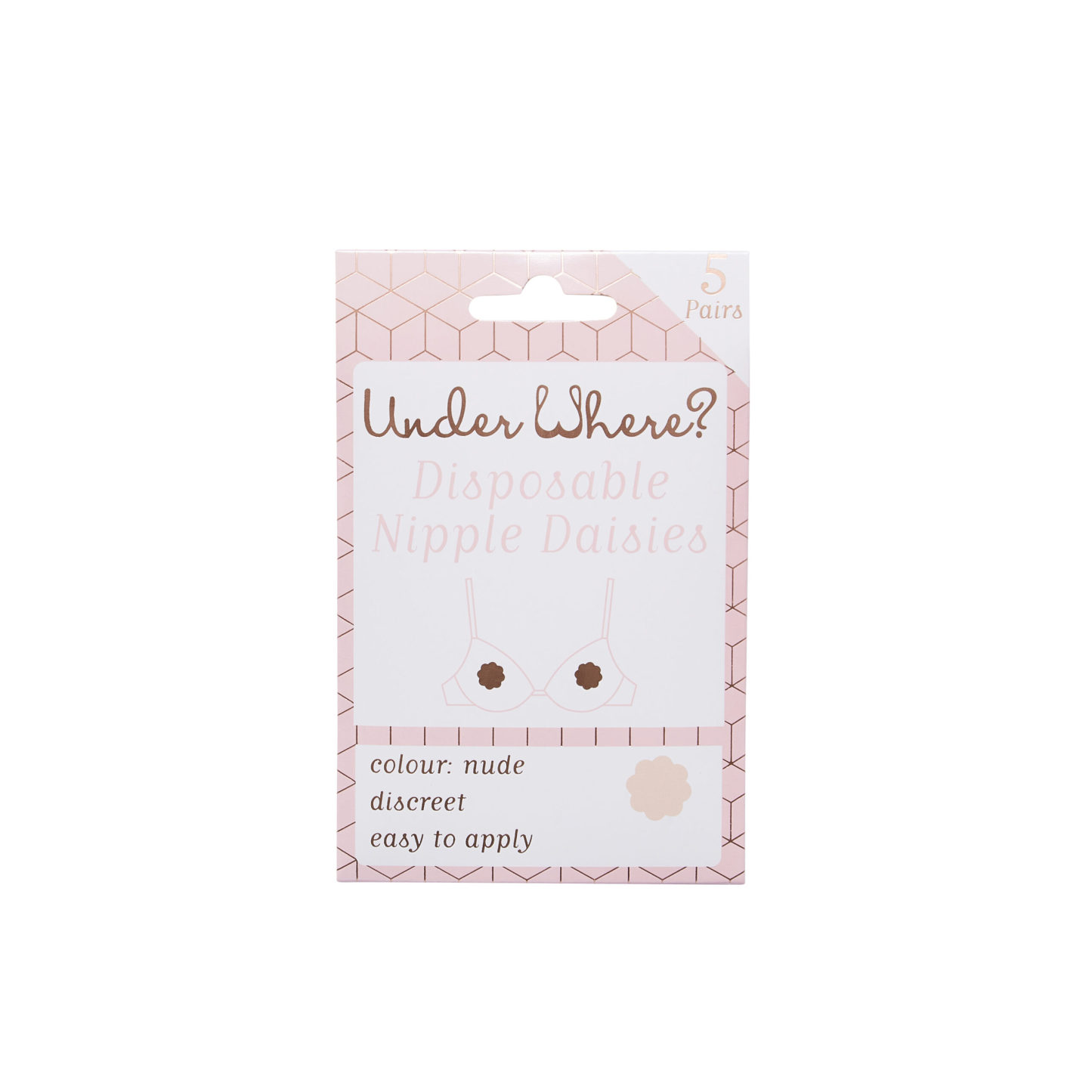 UnderWhere? Disposable Nipple Daisies Nude Pack of 5