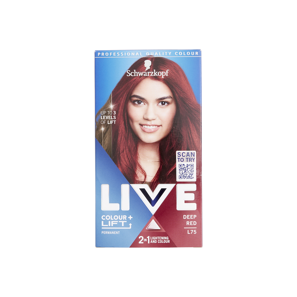 Schwarzkopf LIVE Colour + Lift L75 Deep Red
