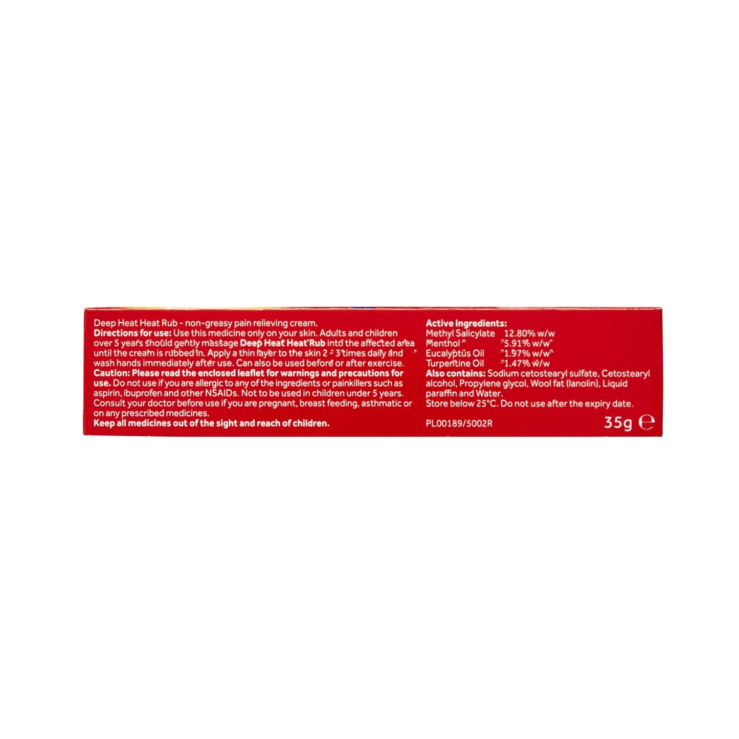 Deep Heat Heat Rub 35g