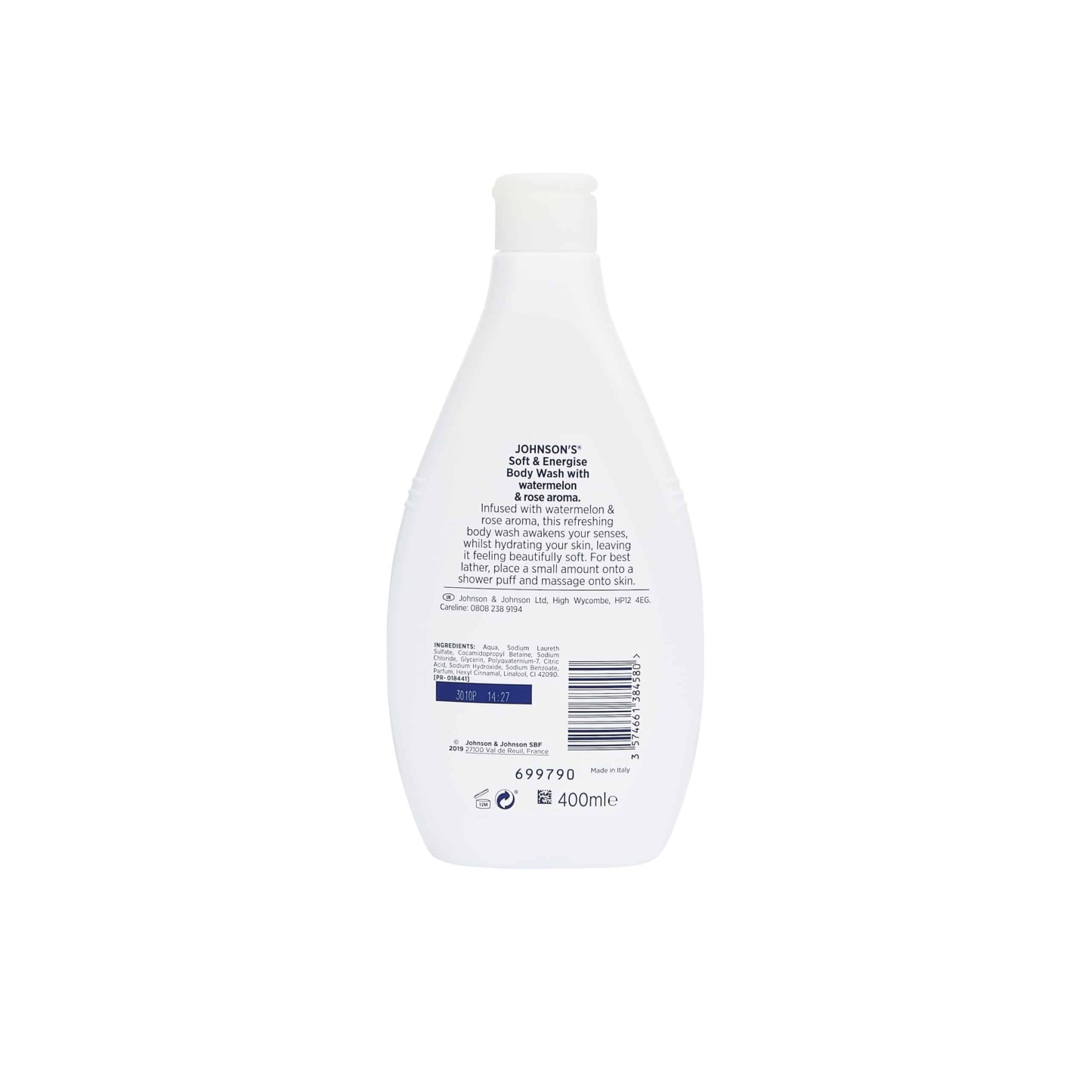 Johnson's Soft & Energise Body Wash 400ml