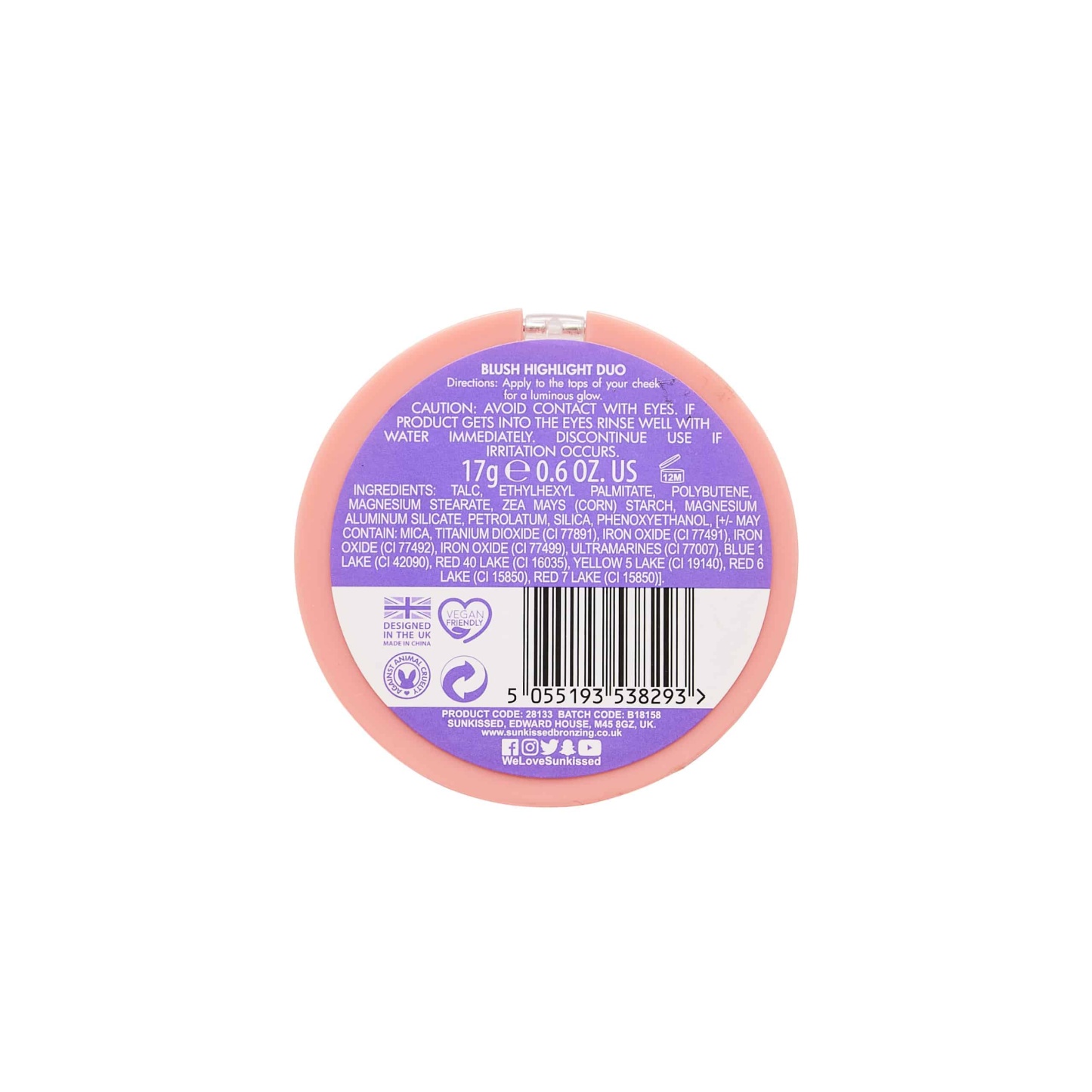 Sunkissed Baked To Perfection Blush & Highlight Duo 17g